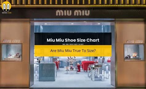 miu miu size chart shoes|shoe size chart miu.